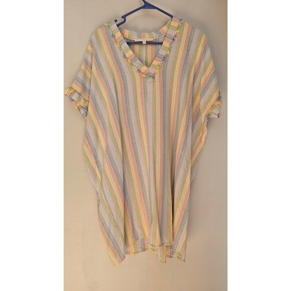 Karlie Top Classic Karlie Tunic, Pastel 70% Cotton, 30% Linen, Sz L. New - Picture 4 of 8